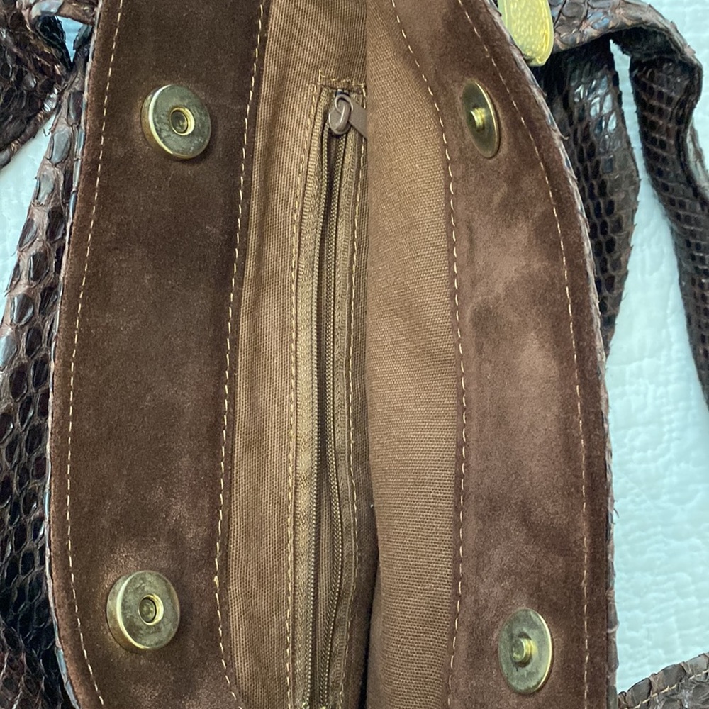 Python Snakeskin Shoulder Bag - Picture 9 of 17